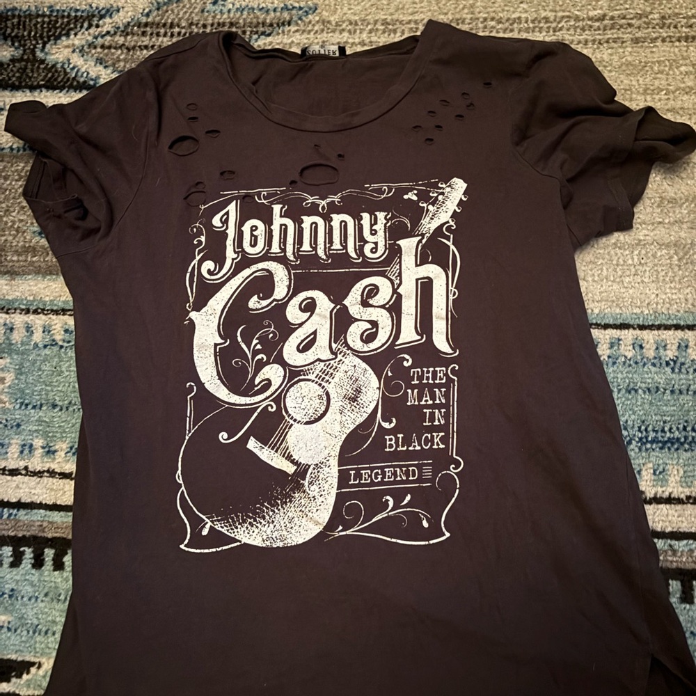 Johnny Cash Graphic Tee - Black